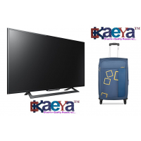 OkaeYa 32 Inch Smart LED TV 1.5 Yrs Warranty + 1 Safari Trolly 5 Yrs Warranty + Cash Back Up To Rs. 1500 